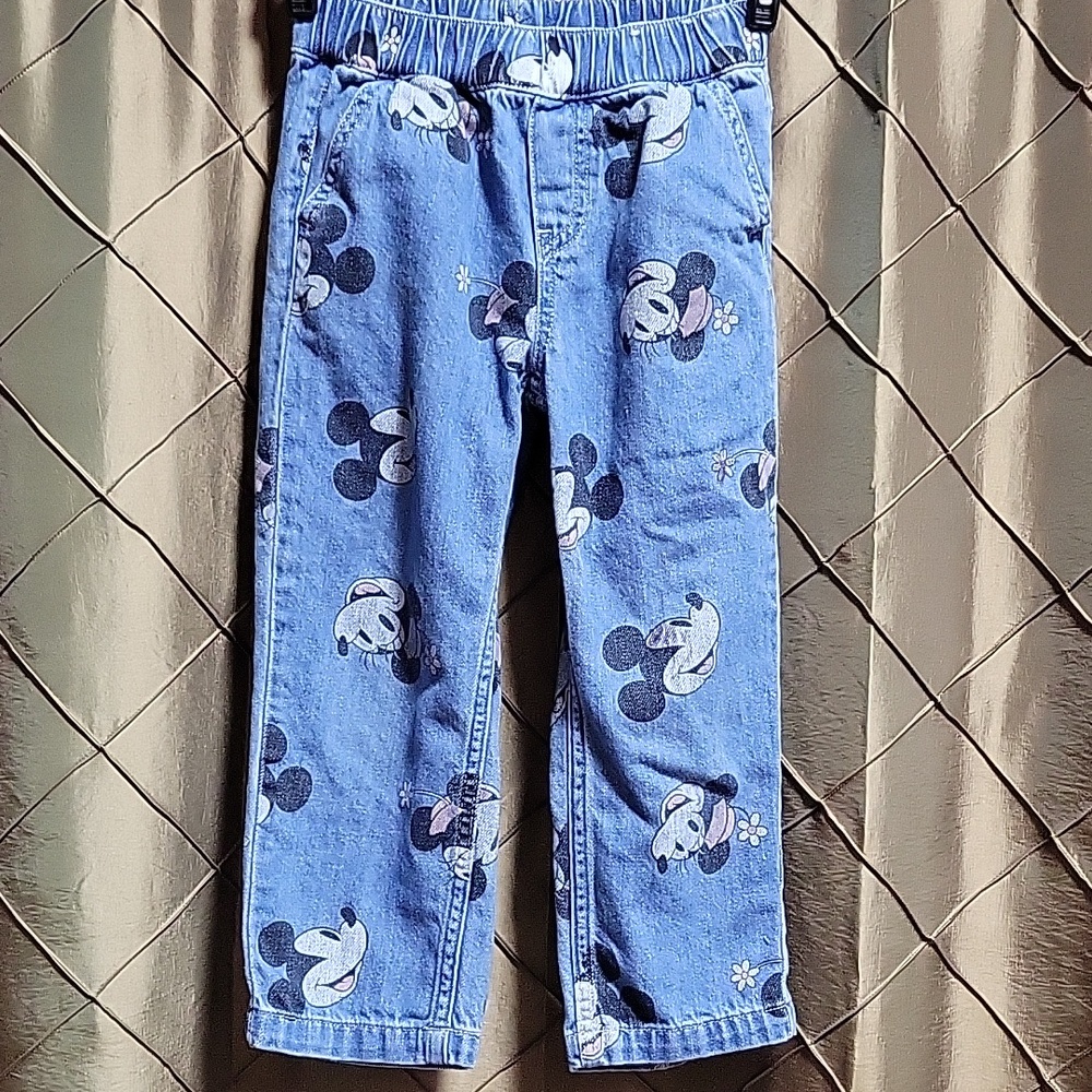 VGUC Disney 'Mickey Mouse' Pull on Denim